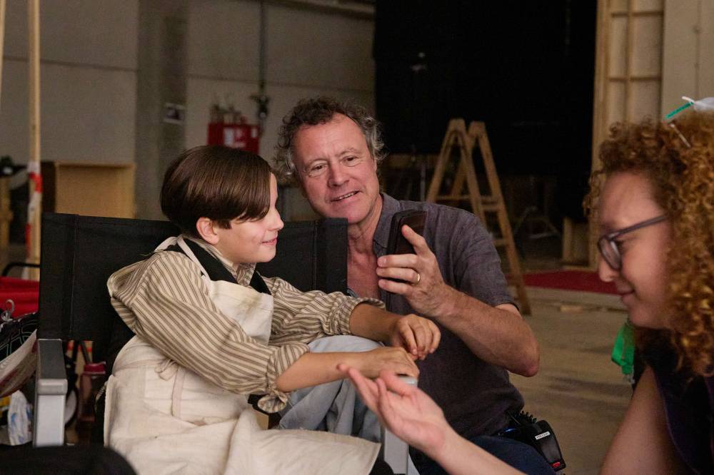 Norbert Lechner bei den Dreharbeiten zu "Das geheime Stockwerk"